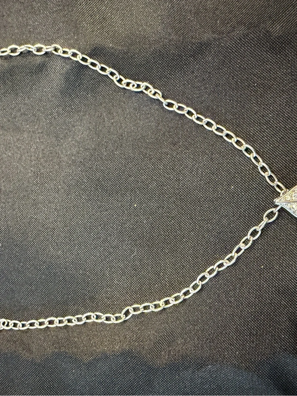 Park Lane Regal Diamonds Fleur De Lis Swarovski Necklace Retired $69